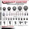 Service Caster 5'' Gray Poly Swivel 3/4'' Expanding Stem Caster Set with Brake, 4PK SCC-EX20S514-PPUB-PLB-34-4 - alternate 4